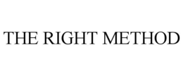 THE RIGHT METHOD trademark