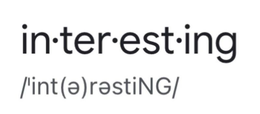 IN·TER·EST·ING trademark