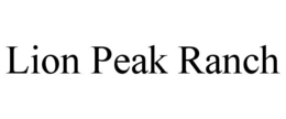 LION PEAK RANCH trademark