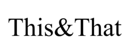 THIS&THAT trademark