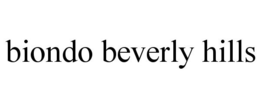 BIONDO BEVERLY HILLS trademark