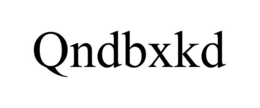 QNDBXKD trademark