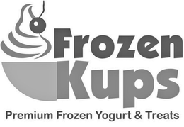 FROZEN KUPS PREMIUM FROZEN YOGURT & TREATS trademark