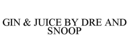 GIN & JUICE BY DRE AND SNOOP trademark