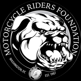 MOTORCYCLE RIDERS FOUNDATION WASHINGTON, DC EST. 1987  MOTORCYCLE RIDERS FOUNDATION WASHINGTON DC trademark