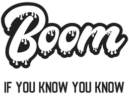 BOOM IF YOU KNOW YOU KNOW trademark