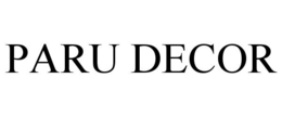 PARU DECOR trademark