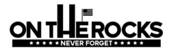 ON THE ROCKS NEVER FORGET trademark