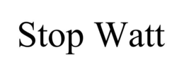 STOP WATT trademark