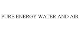 PURE ENERGY WATER AND AIR trademark
