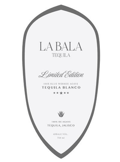 LA BALA TEQUILA LIMITED EDITION 100% BLUE WEBBER AGAVE TEQUILA BLANCO 100% DE AGAVE TEQUILA, JALISCO 40% ALC/VOL, 750 ML trademark