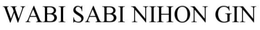 WABI SABI NIHON GIN trademark