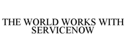 THE WORLD WORKS WITH SERVICENOW trademark