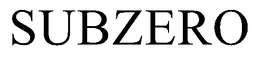 SUBZERO trademark