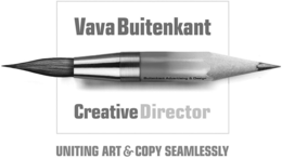 VAVA BUITENKANT CREATIVE DIRECTOR UNITING ART & COPY SEAMLESSLY BUITENKANT ADVERTISING & DESIGN trademark