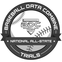 BASEBALL DATA COMBINE NATIONAL ALL-STATE TRIALS, BDC BASEBALL DATA COMBINE trademark
