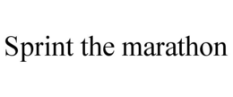 SPRINT THE MARATHON trademark