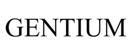 GENTIUM trademark
