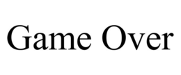 GAME OVER trademark