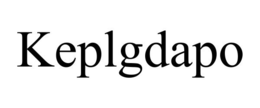 KEPLGDAPO trademark