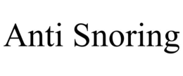 ANTI SNORING trademark