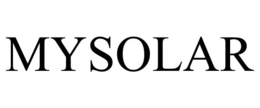 MYSOLAR trademark