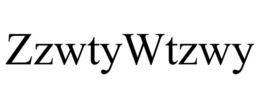 ZZWTYWTZWY trademark
