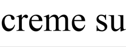 CREME SU trademark