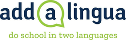 ADD A LINGUA DO SCHOOL IN TWO LANGUAGES trademark