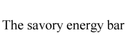 THE SAVORY ENERGY BAR trademark