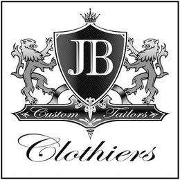 JB CUSTOM TAILORS CLOTHIERS trademark