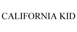 CALIFORNIA KID trademark
