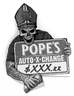POPE'S AUTO·X·CHANGE $XXX.XX trademark