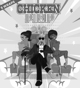 CHICKEN PIMP PIMP 5 WRAPS trademark