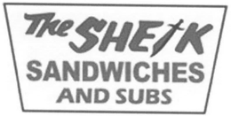 THE SHEIK SANDWICHES AND SUBS trademark