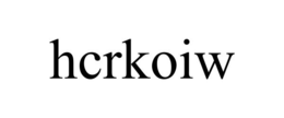 HCRKOIW trademark