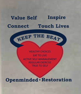 VALUE SELF INSPIRE CONNECT TOUCH LIVES OPENMINDED·RESTORATION HEALTHY CHOICES EAT TO LIVE ACTIVE SELF-MANAGEMENT REGULAR EXERCISE TRUE TO SELF trademark