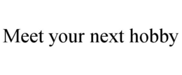 MEET YOUR NEXT HOBBY trademark