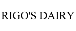RIGO'S DAIRY trademark