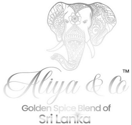 ALIYA & CO GOLDEN SPICE BLEND OF SRILANKA trademark