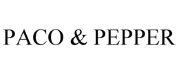 PACO & PEPPER trademark