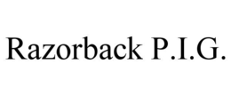 RAZORBACK P.I.G. trademark