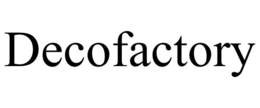 DECOFACTORY trademark