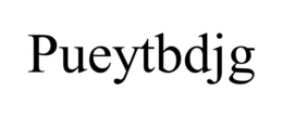 PUEYTBDJG trademark