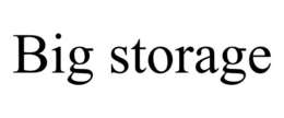 BIG STORAGE trademark