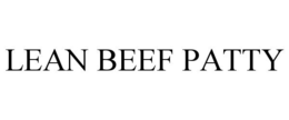 LEAN BEEF PATTY trademark