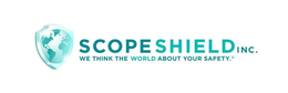 SCOPESHIELD INC. WE THINK THE WORLD ABOUT YOUR SAFETY. trademark