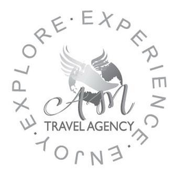 AM TRAVEL AGENCY EXPLORE · EXPERIENCE · ENJOY trademark