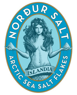 NORDUR SALT ARCTIC SEA SALT FLAKES ISLANDIA trademark