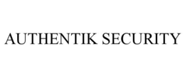 AUTHENTIK SECURITY trademark